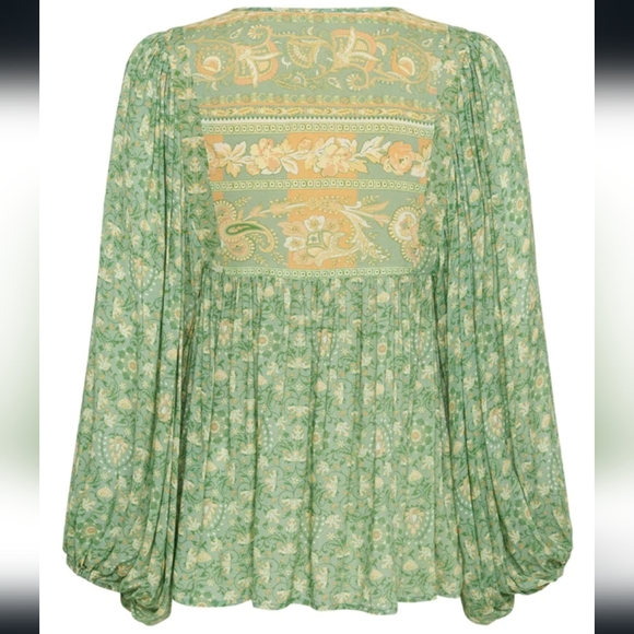 🔥LAST 1🔥NWT SPELL MADAME PEACOCK BLOUSE - Picture 9 of 9